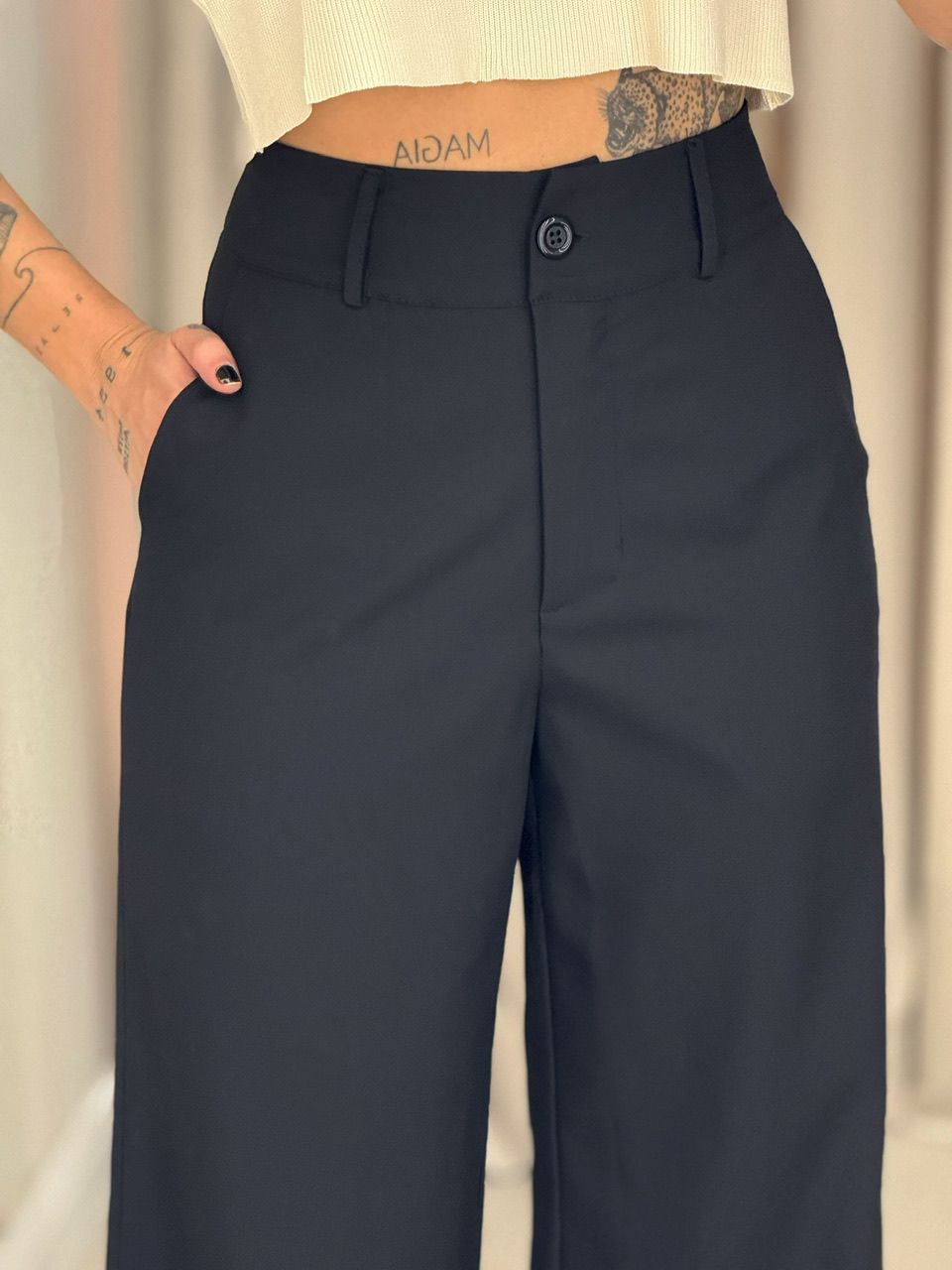 CALÇA EUNICE PANTALONA PRETA