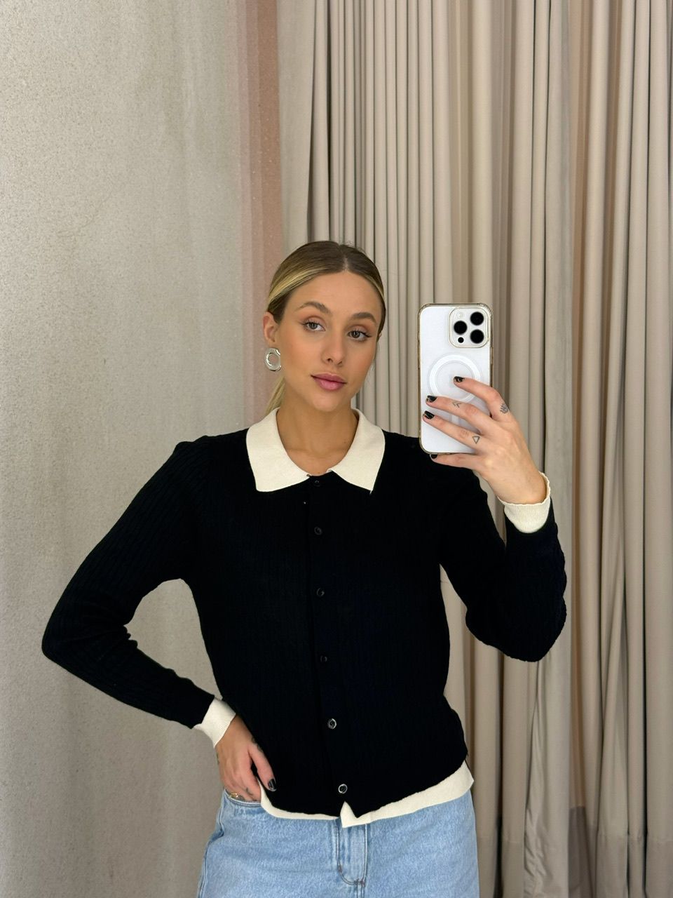 SUÉTER KAREN BOTÕES OFF