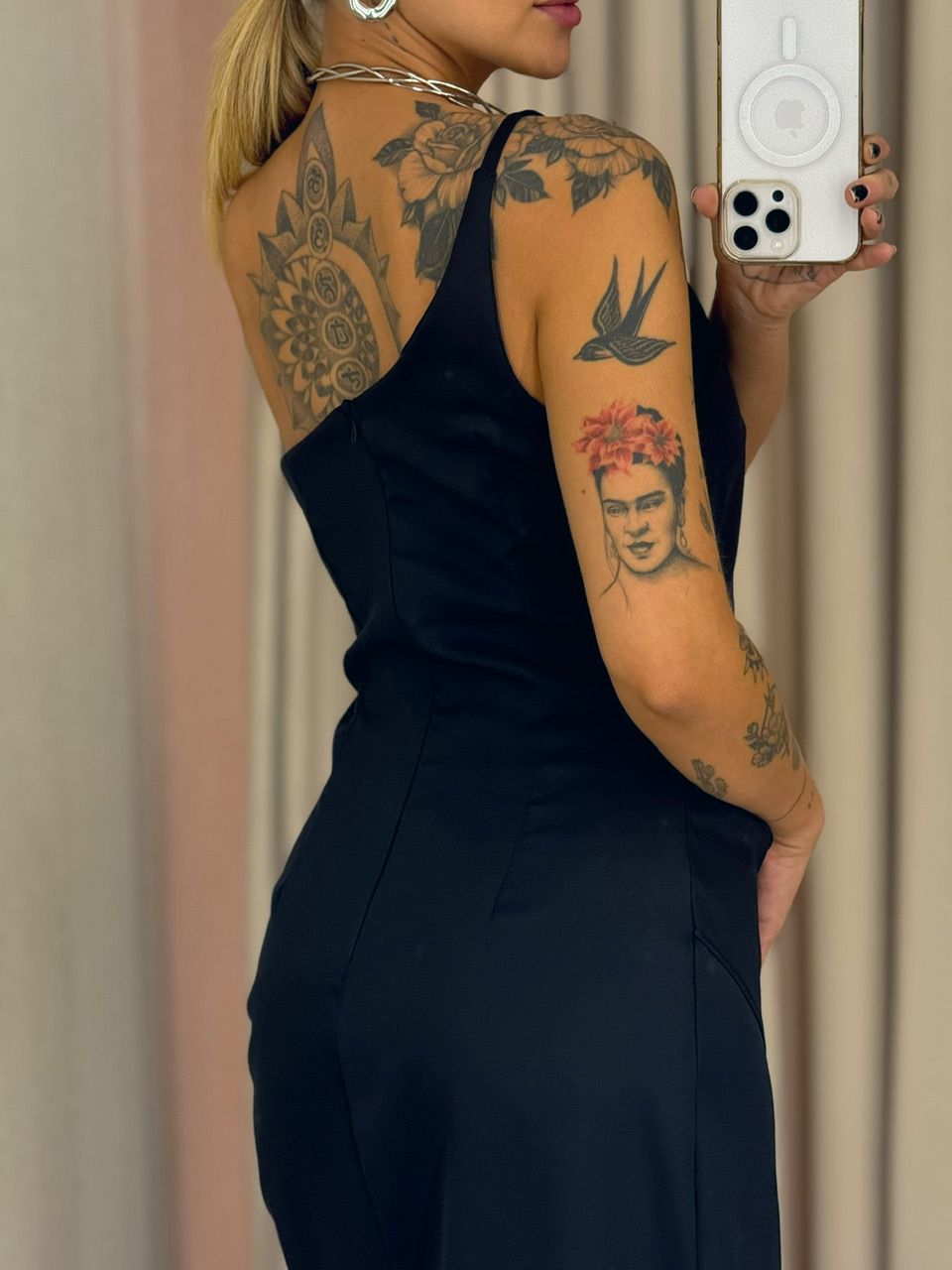 VESTIDO LUCY DRAPEADO preto