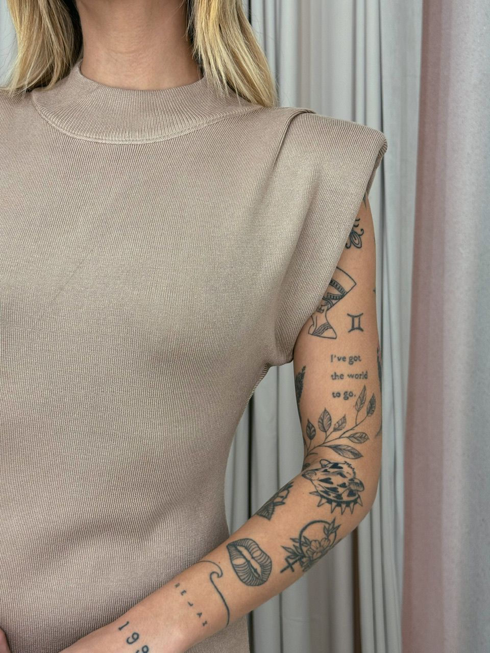 VESTIDO MUSCLE MIDI Nude