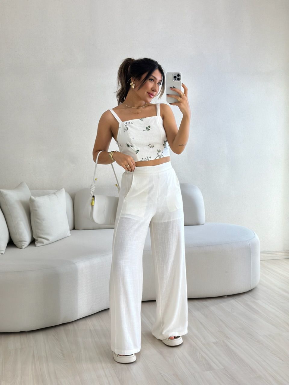 CONJUNTO FLOWERS CALÇA OFF