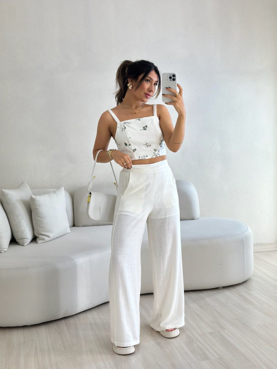 CONJUNTO FLOWERS CALÇA OFF