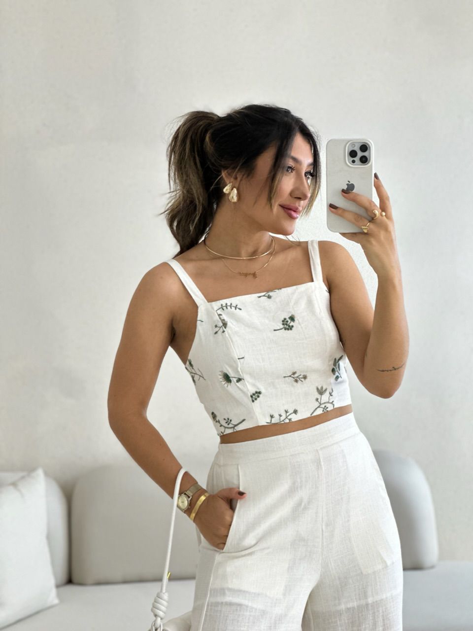 CONJUNTO FLOWERS CALÇA OFF