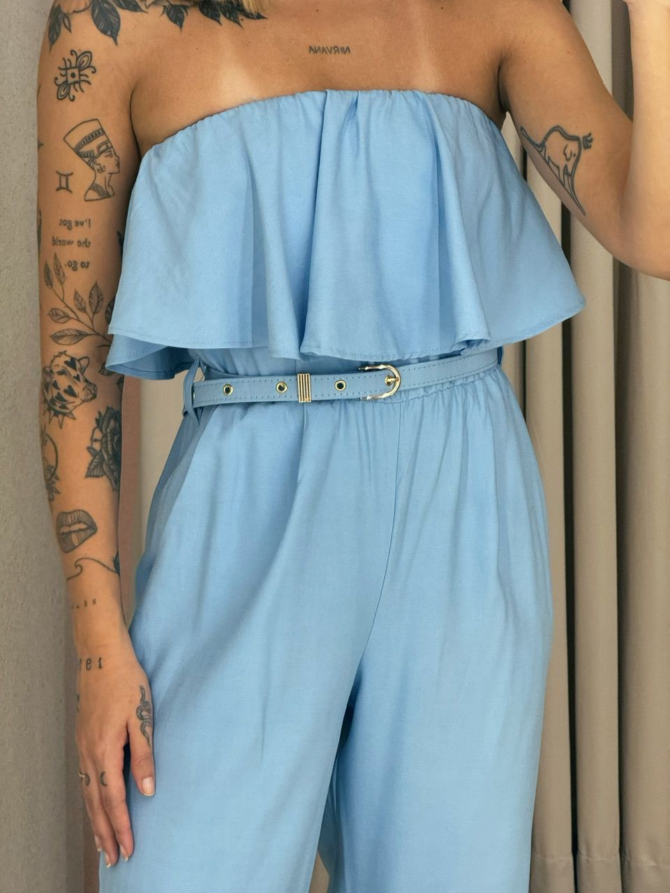  MACACÃO CECILIA TOMARA QUE CAIA AZUL