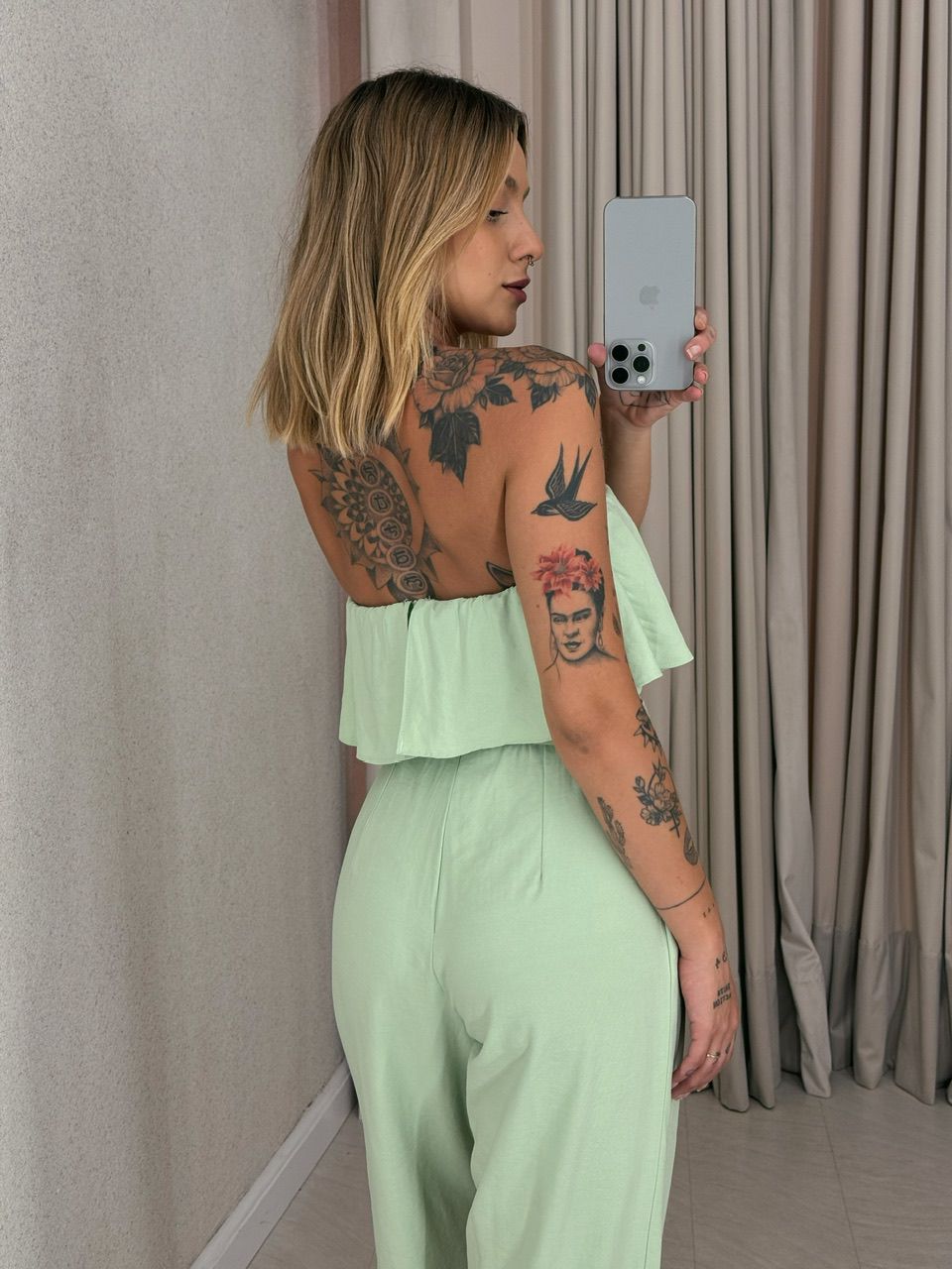  MACACÃO CECILIA TOMARA QUE CAIA VERDE