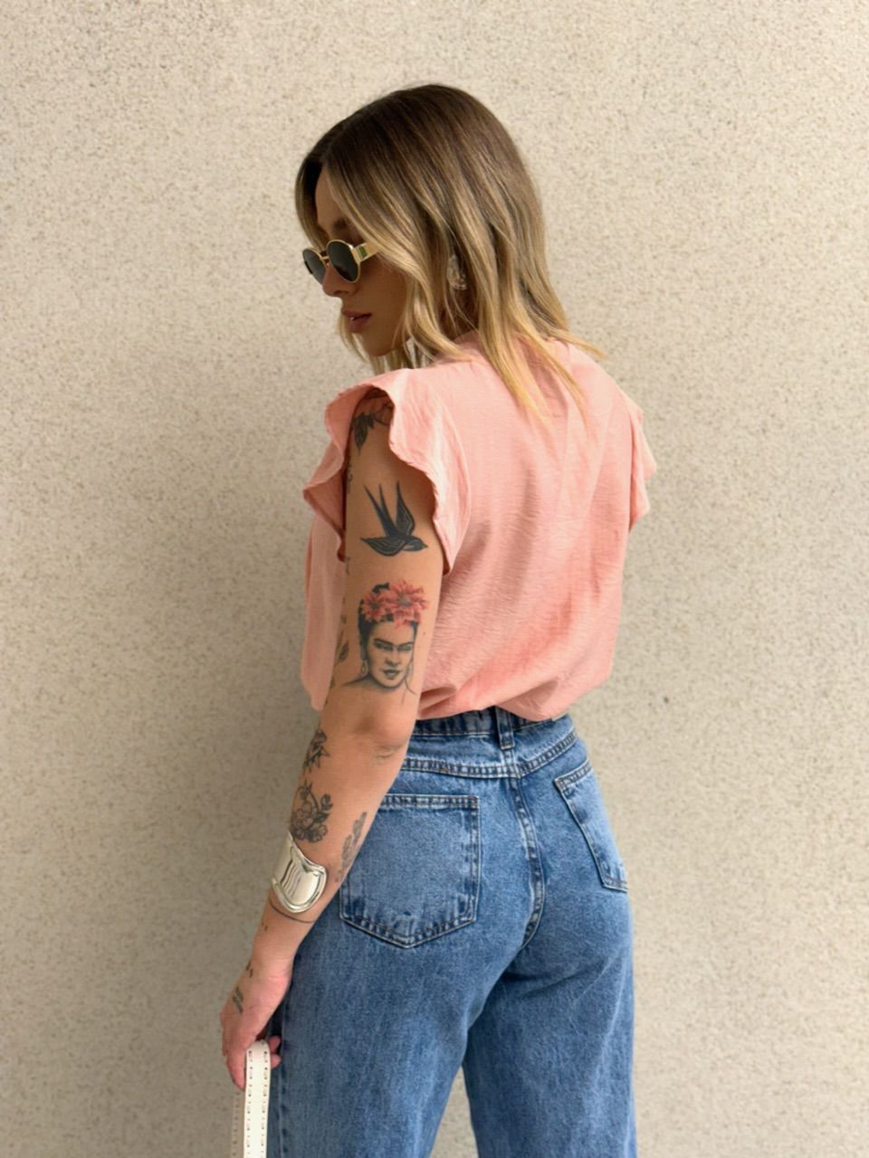 BLUSA IVY GOLA ROSÊ