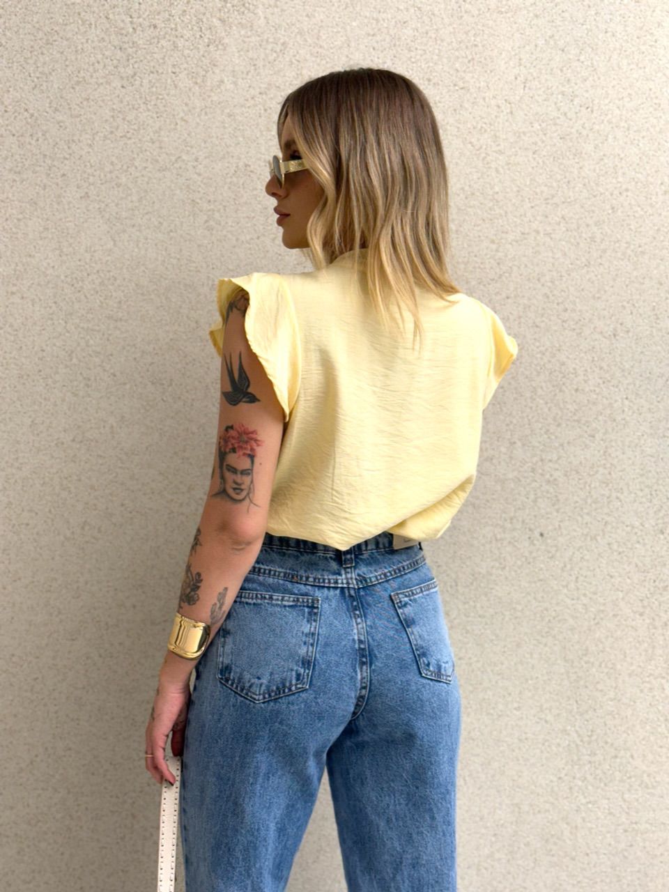 BLUSA IVY GOLA YELLOW BUTTER