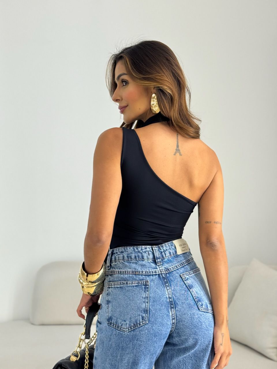 BODY TAMIRES CF NULA MANGA PRETO