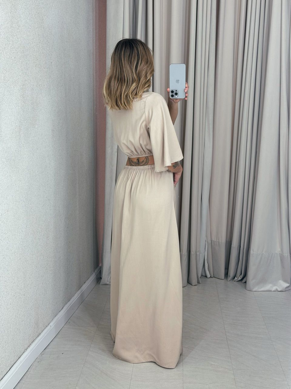 VESTIDO IPANEMA 04 MANGA NUDE