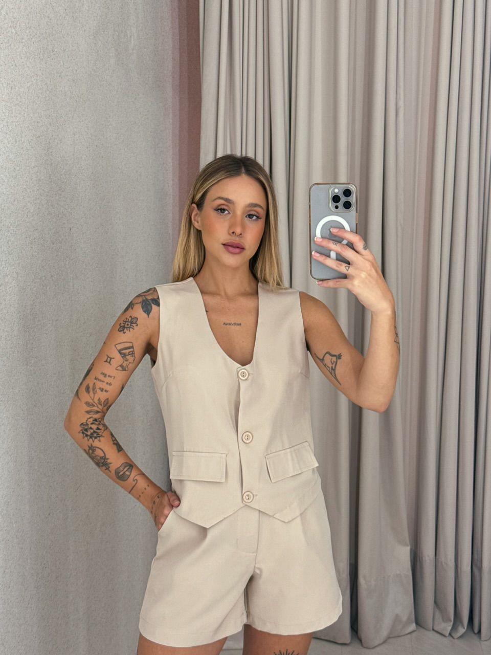 CONJUNTO KIRA Short Nude