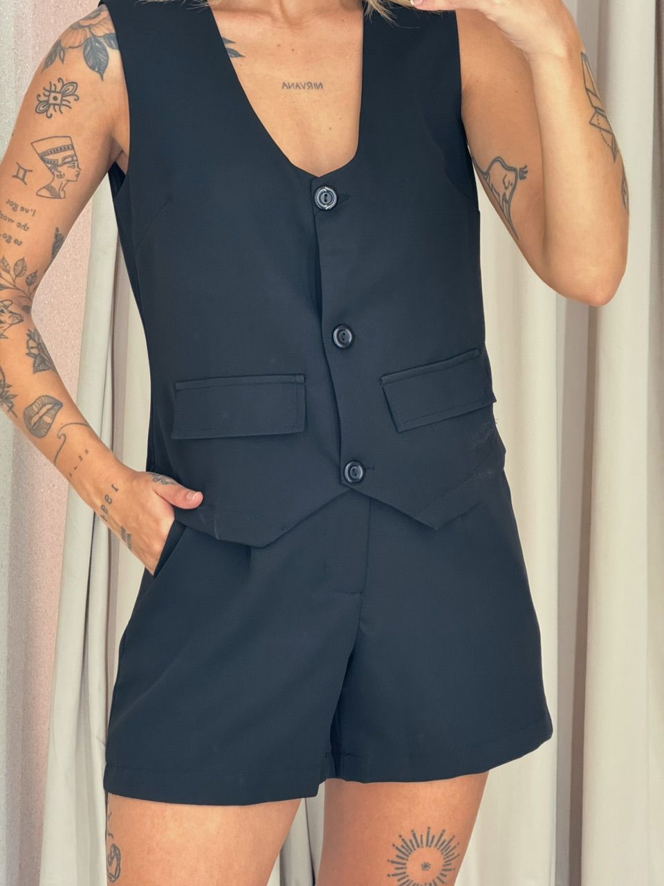 CONJUNTO KIRA Short preto