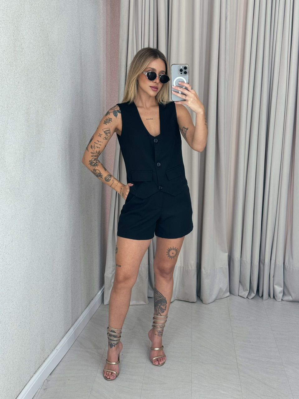 CONJUNTO KIRA Short preto