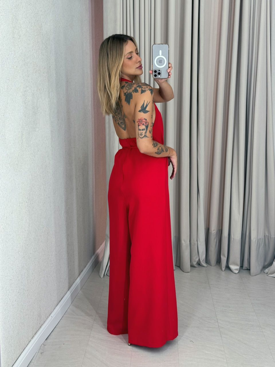 MACACÃO PIETRA FRENTE ÚNICA VERMELHO