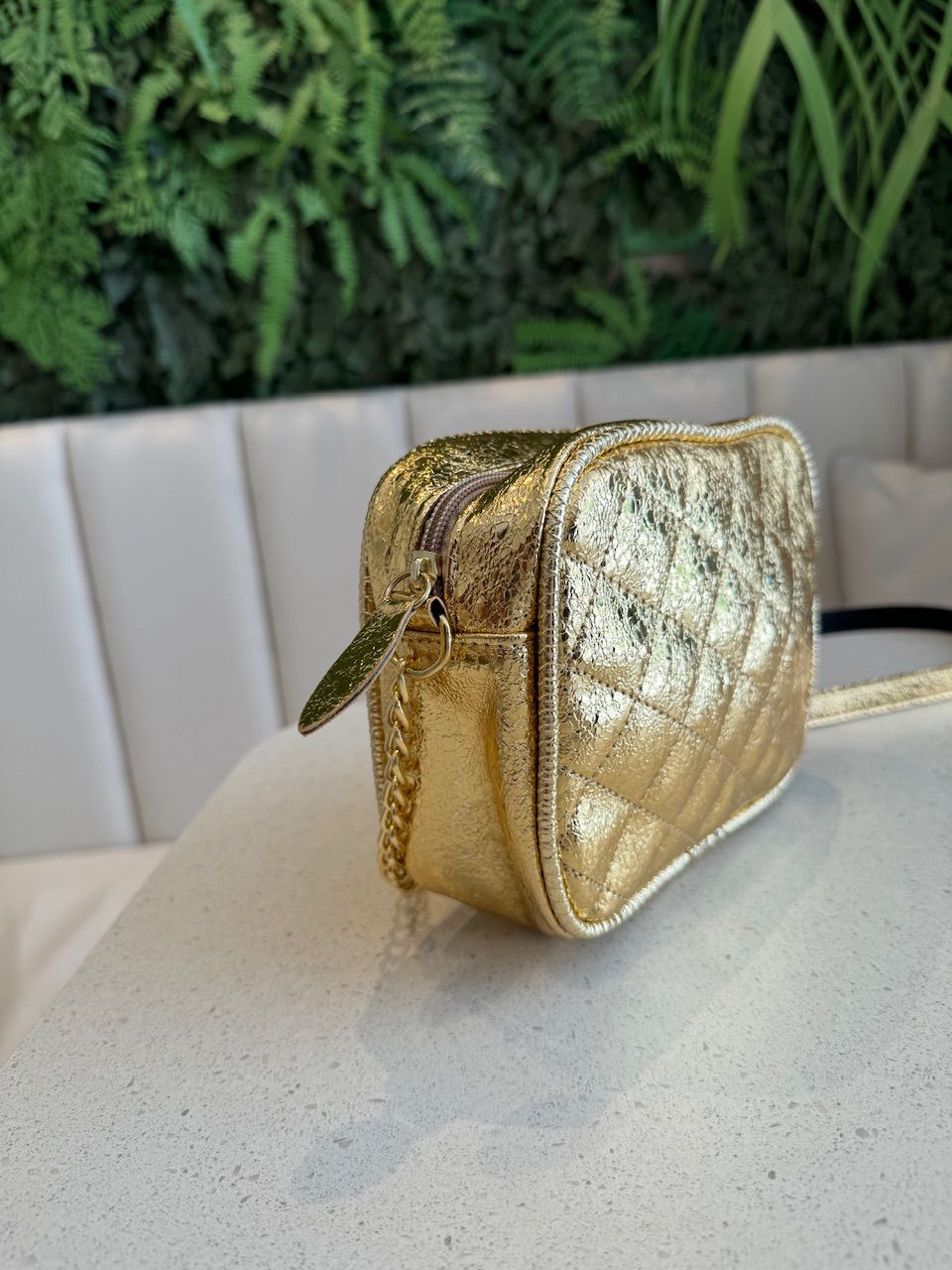 BOLSA METALIZADA DOURADA