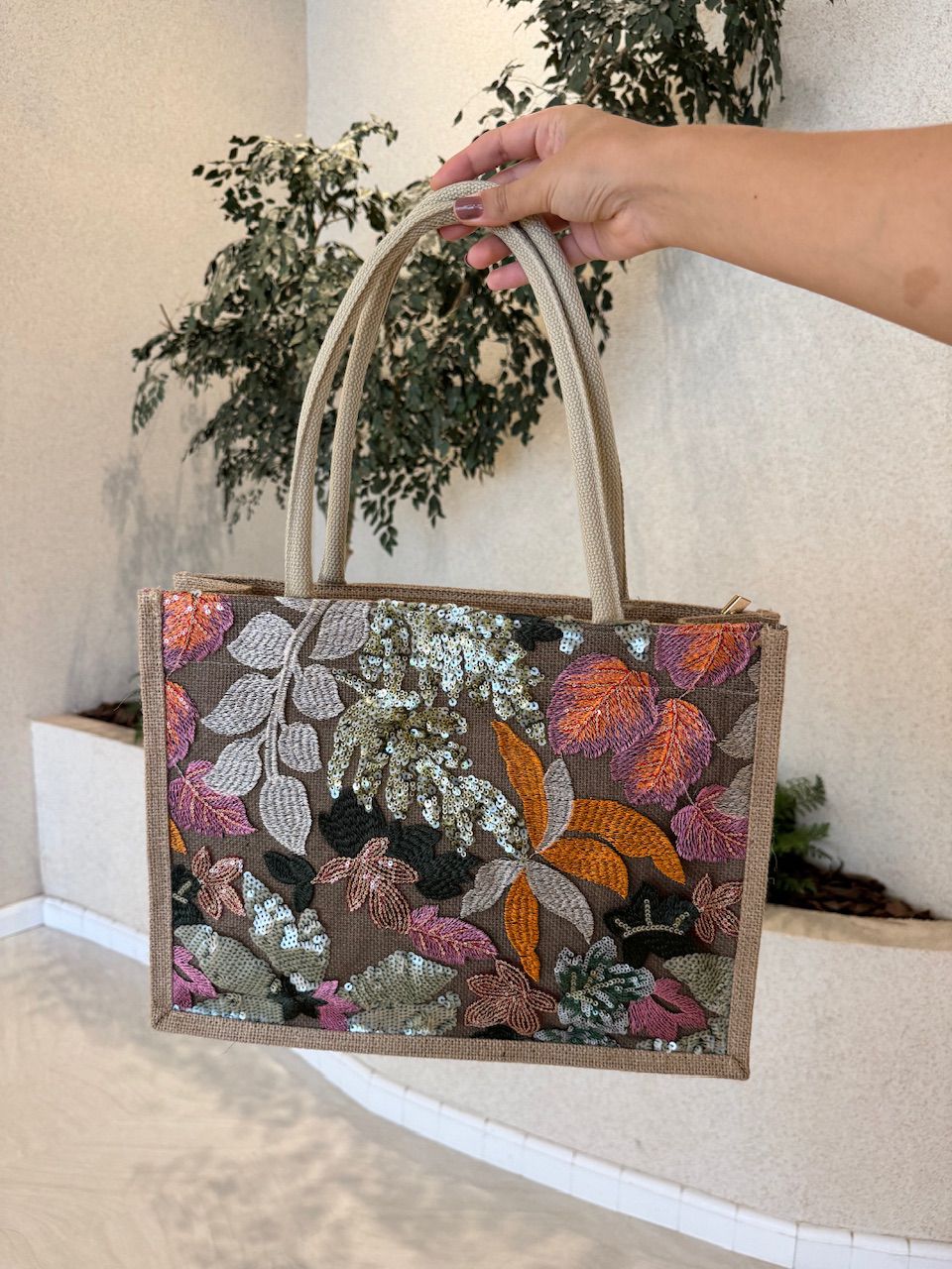 BOLSA PAETÊ GRANDE Laranja