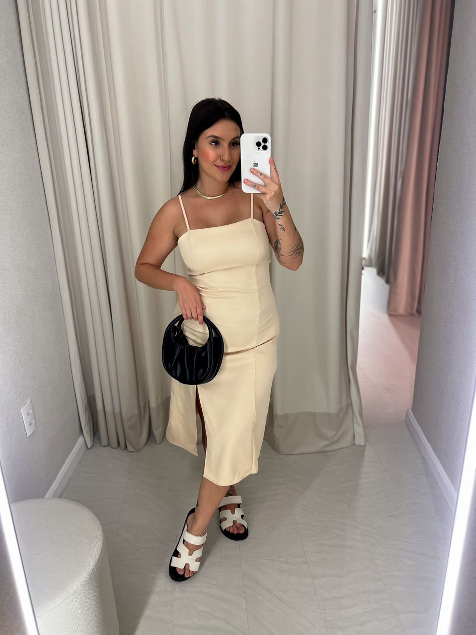 VESTIDO SANDY ALÇA NUDE