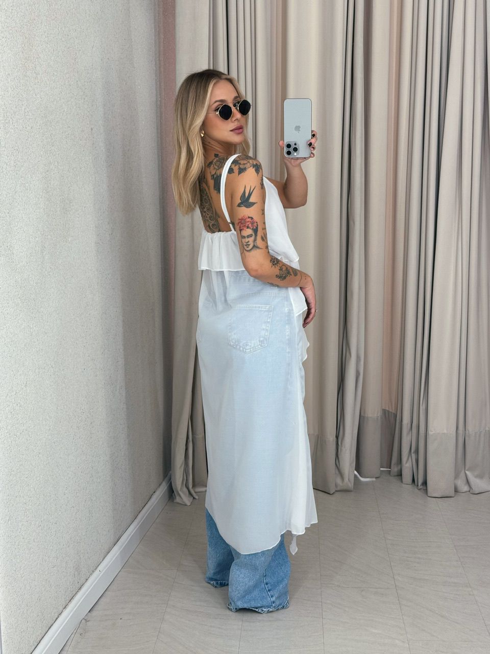 BLUSA JULIETA BABADOS BRANCO