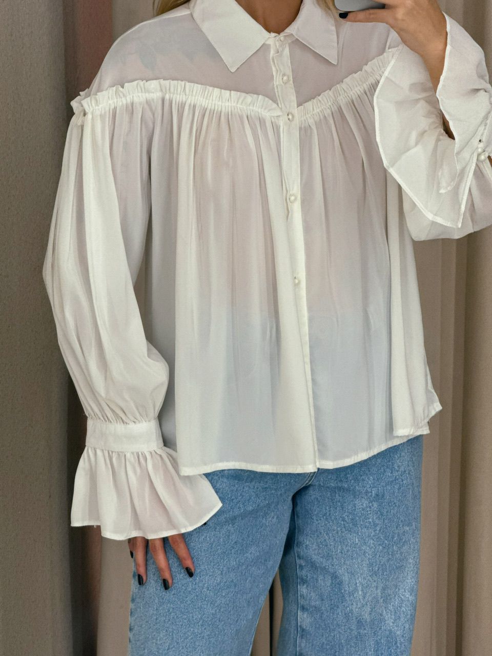 CAMISA DAIANE MANGA LONGA OFF