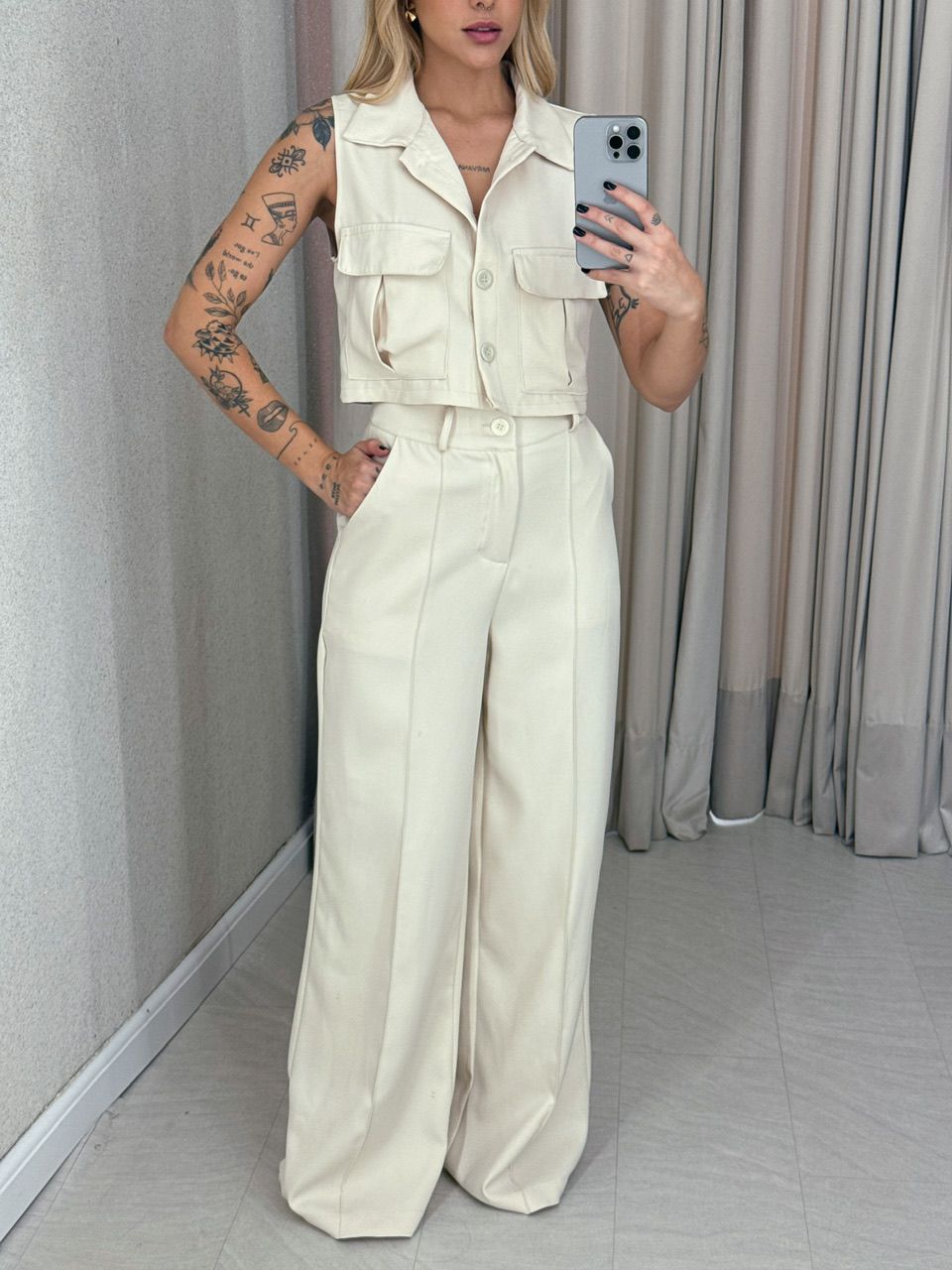 CONJUNTO MARIA PAULA COLETE Areia