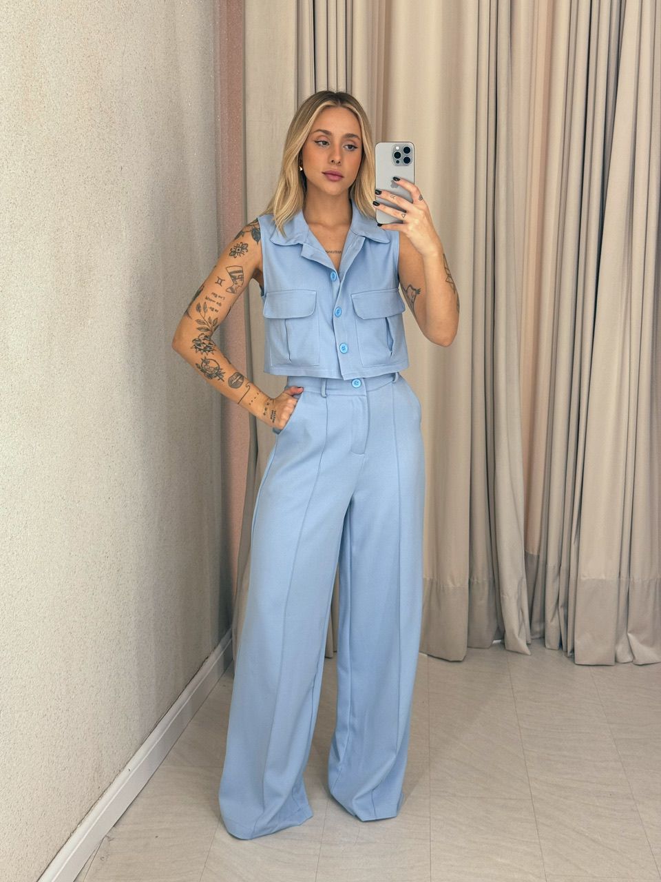CONJUNTO MARIA PAULA COLETE azul
