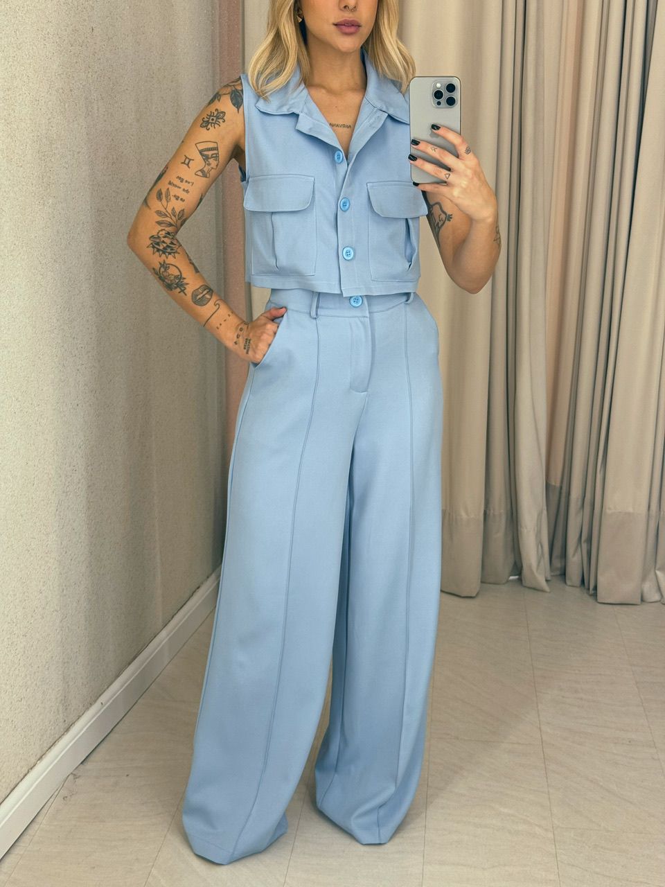 CONJUNTO MARIA PAULA COLETE azul
