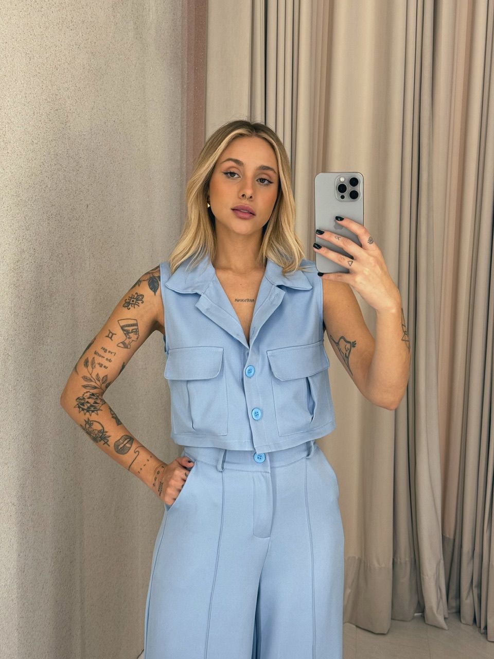 CONJUNTO MARIA PAULA COLETE azul