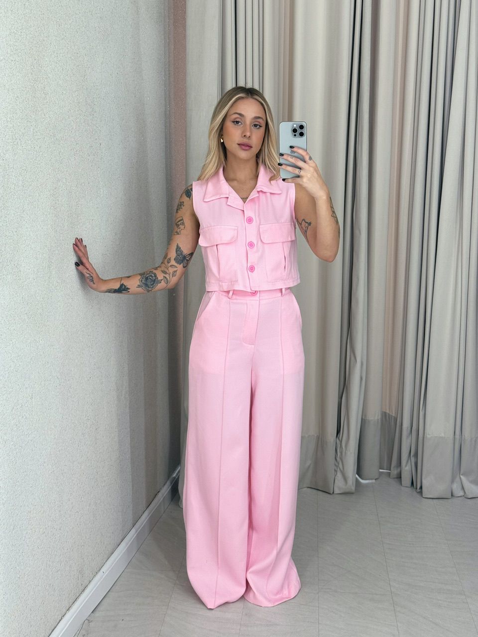 CONJUNTO MARIA PAULA COLETE Rosa