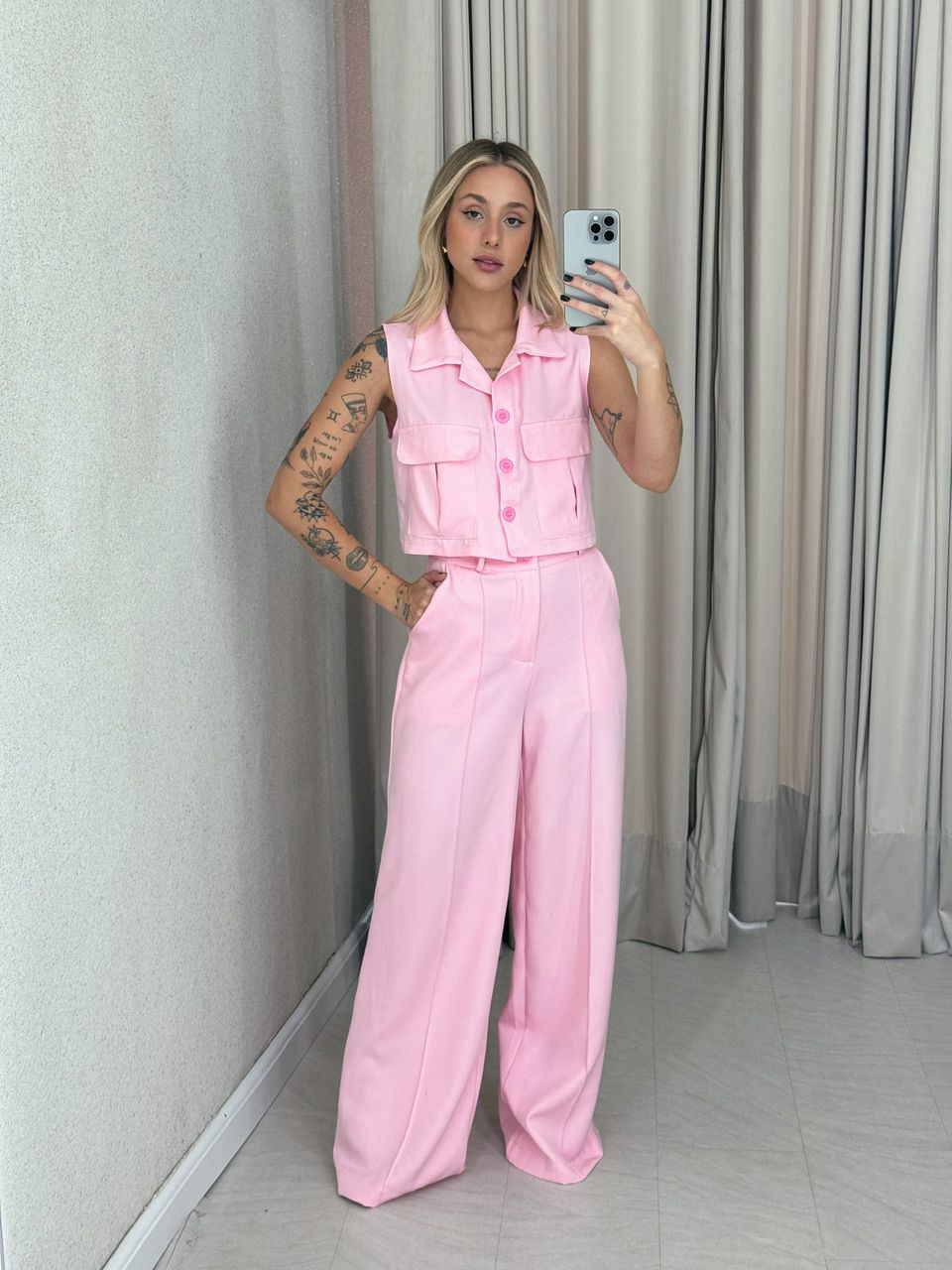 CONJUNTO MARIA PAULA COLETE Rosa - 0061140031 - CAROLLA FERRARO