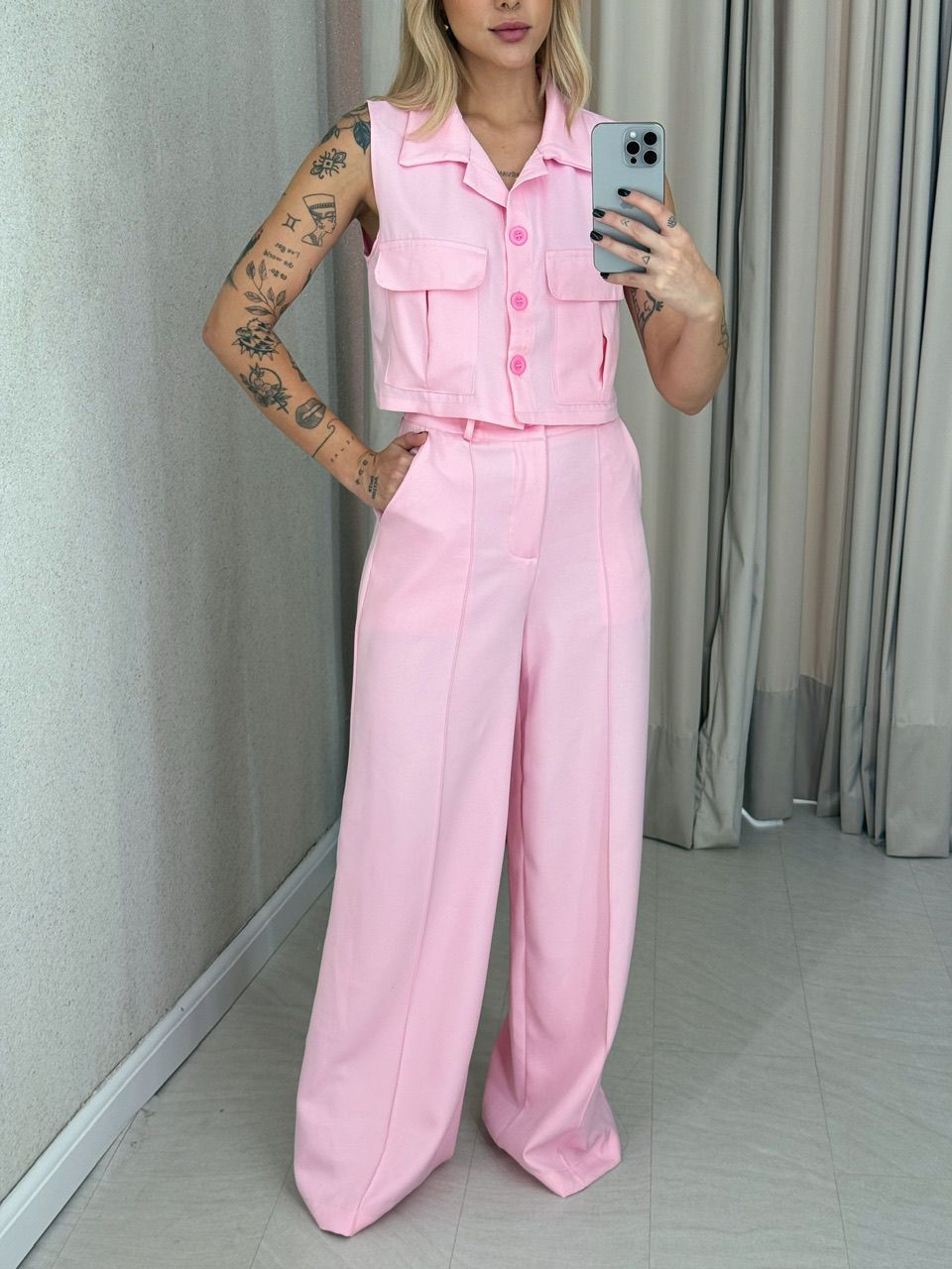 CONJUNTO MARIA PAULA COLETE Rosa
