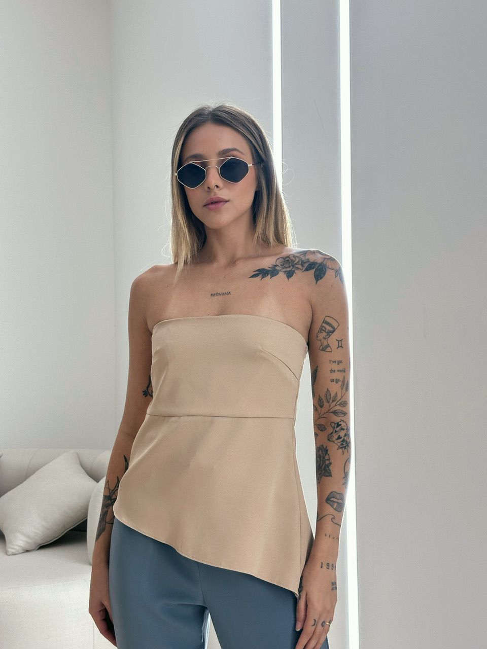BLUSA TOMARA QUE CAIA NUDE