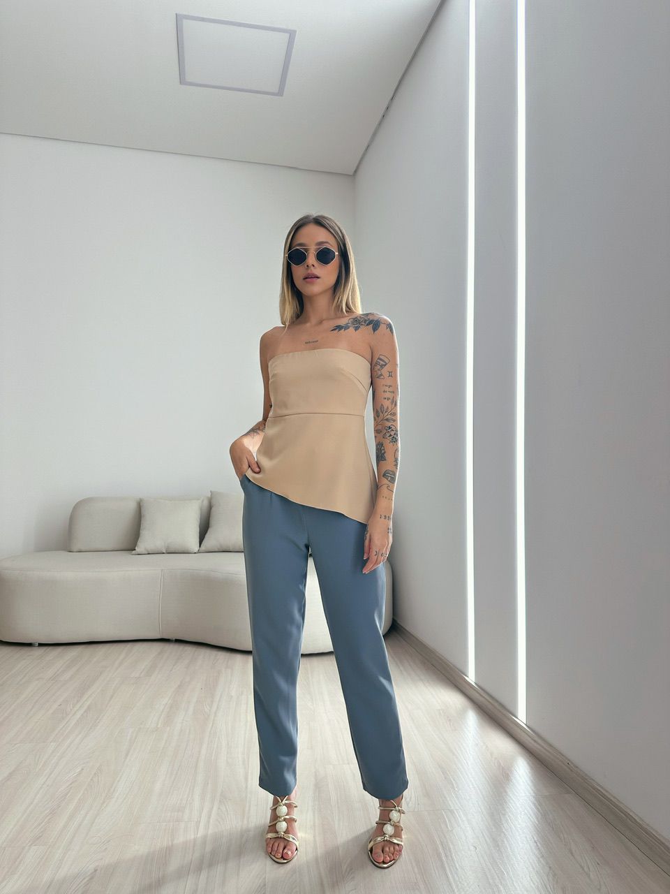 BLUSA TOMARA QUE CAIA NUDE