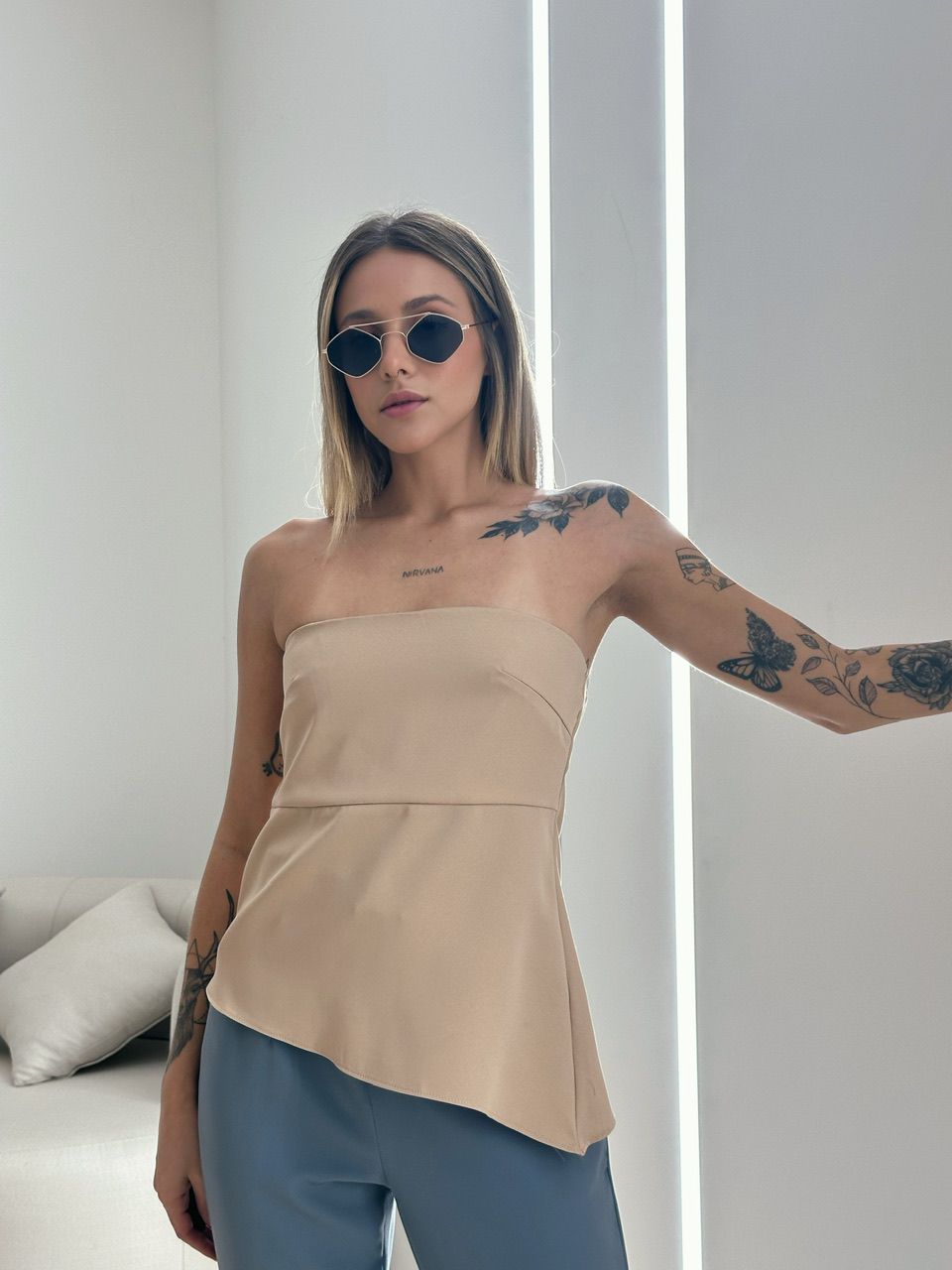 BLUSA TOMARA QUE CAIA NUDE