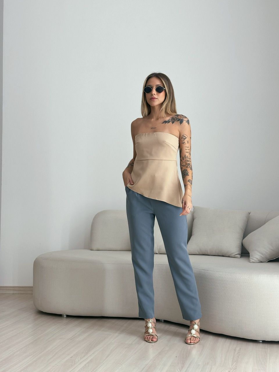 BLUSA TOMARA QUE CAIA NUDE