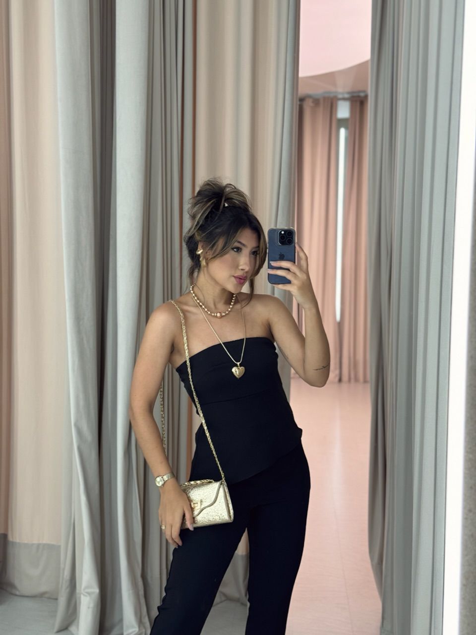BLUSA TOMARA QUE CAIA PRETA