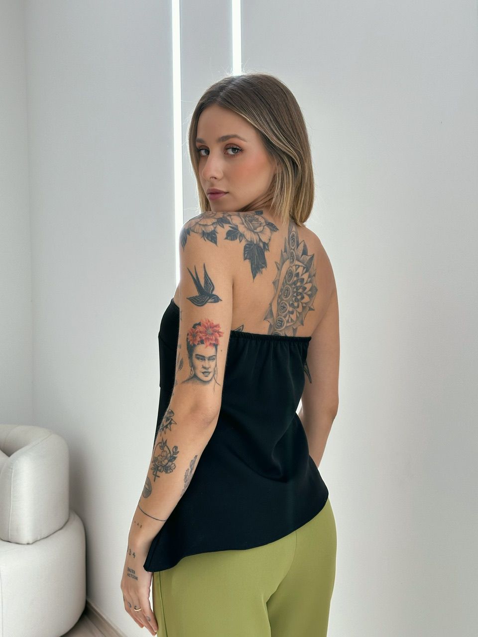 BLUSA TOMARA QUE CAIA PRETA