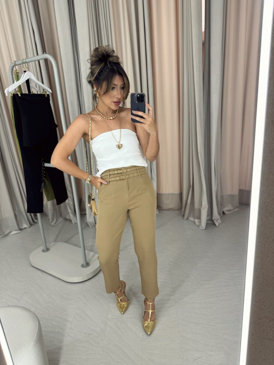 CALÇA YARA SKINNY CAPUCCINO 