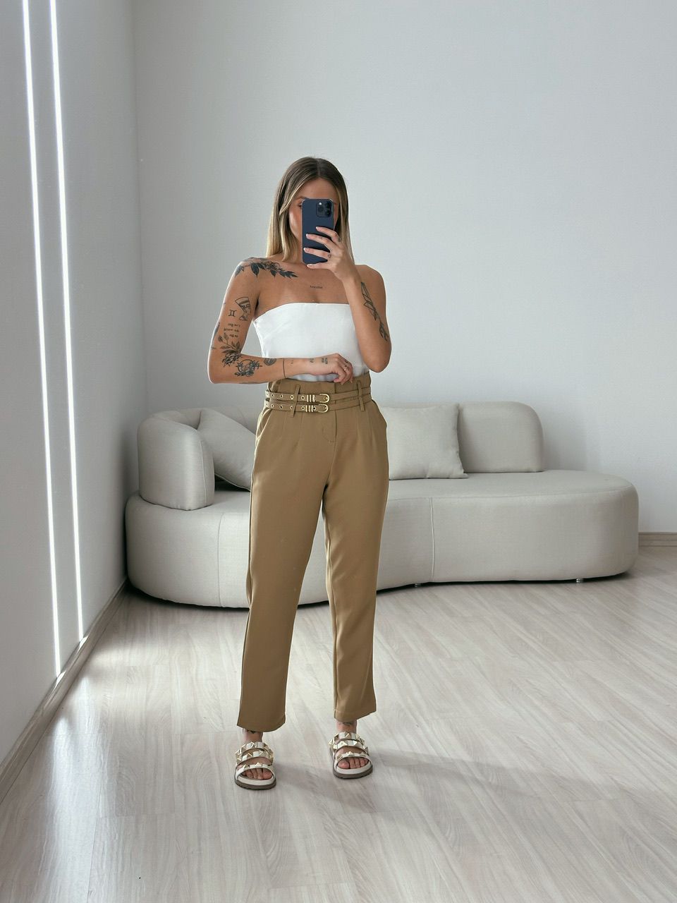 CALÇA YARA SKINNY CAPUCCINO 