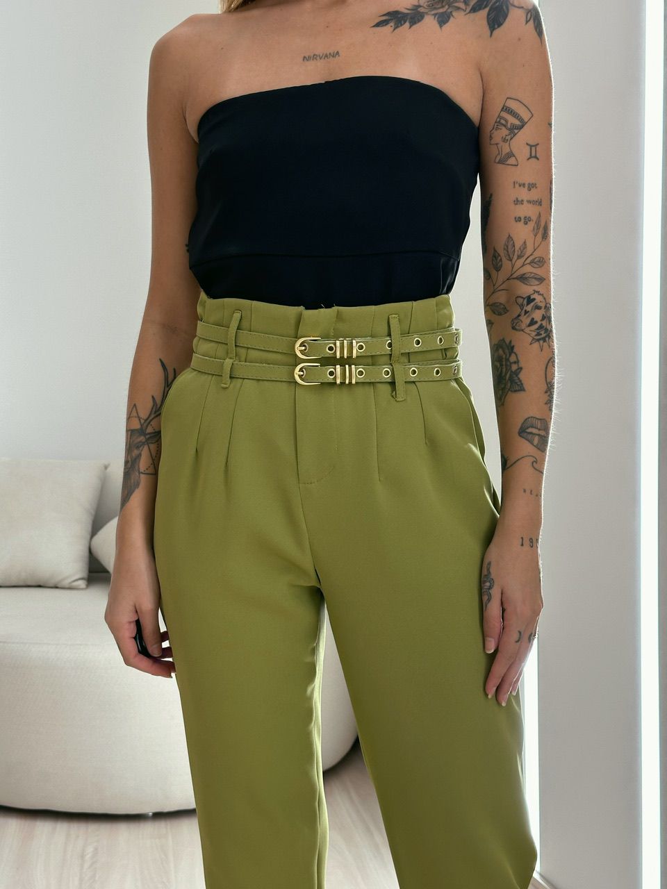 CALÇA YARA SKINNY PISTACHE