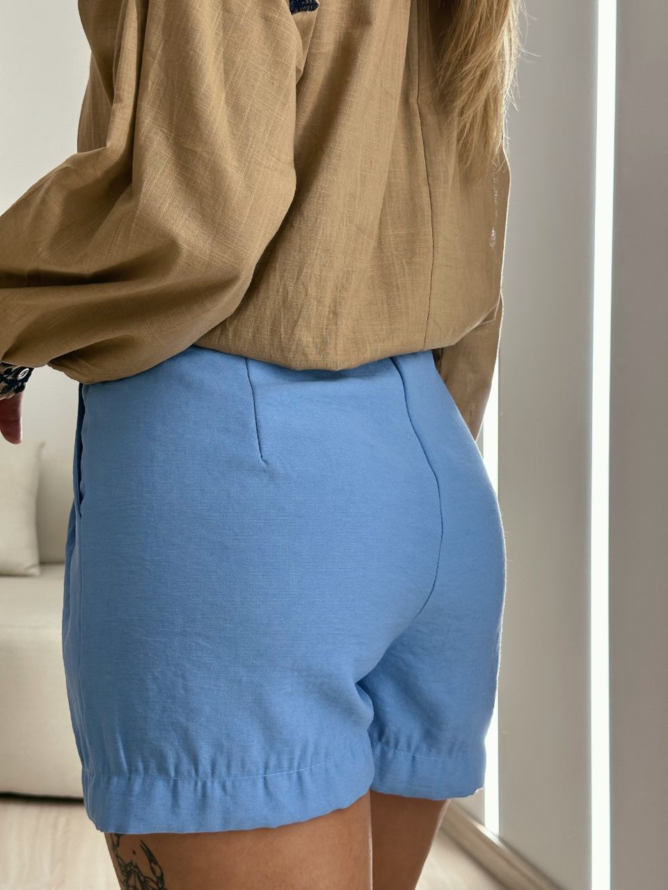 SHORT ALFAIATARIA AZUL