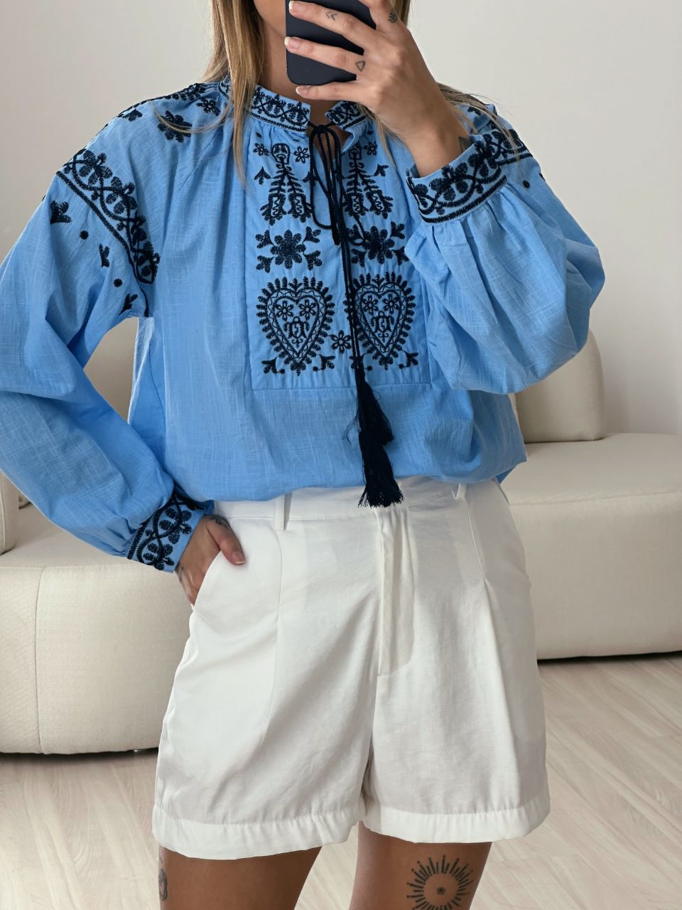 SHORT ALFAIATARIA OFF