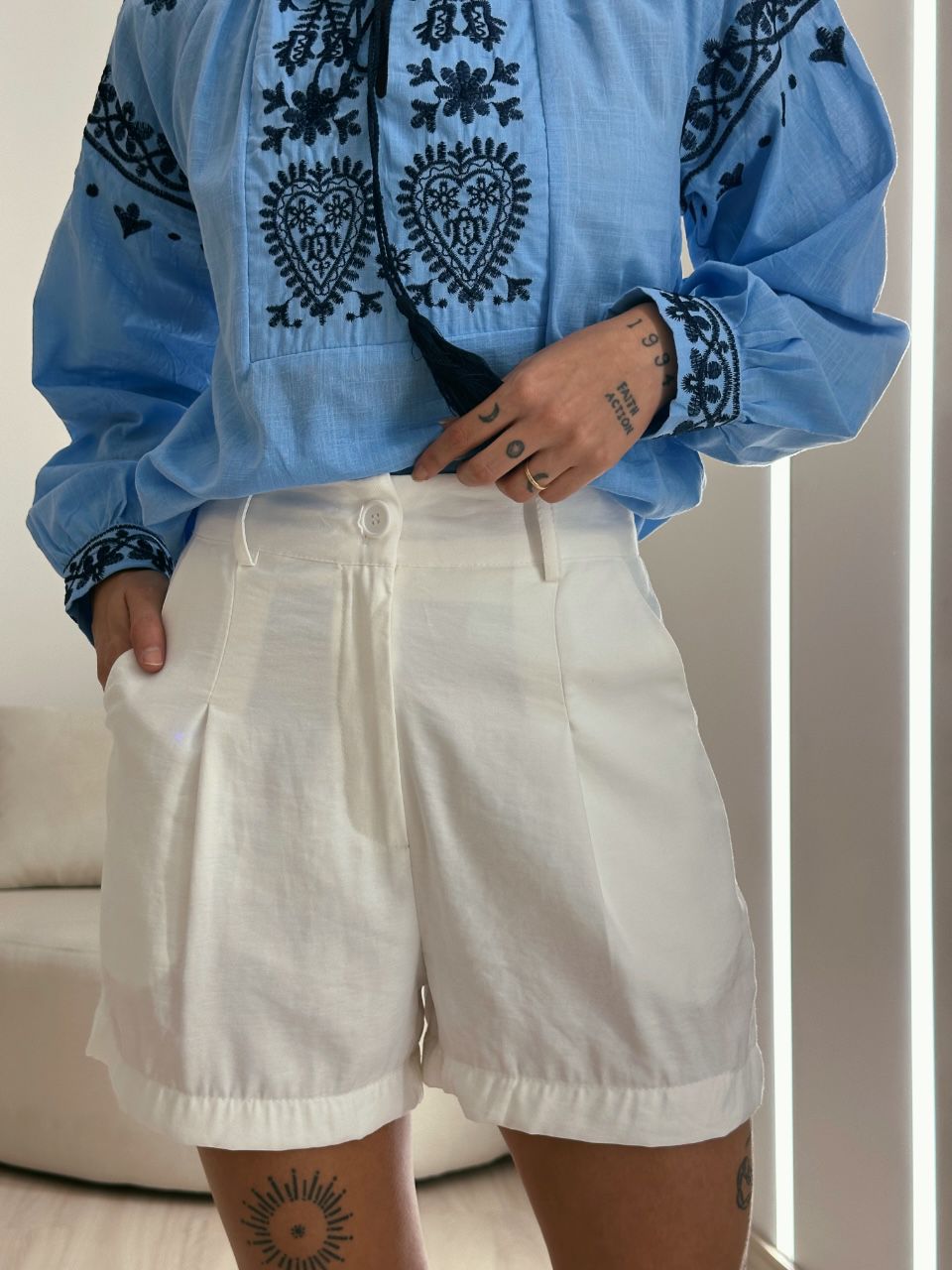 SHORT ALFAIATARIA OFF - 0049630048 - CAROLLA FERRARO