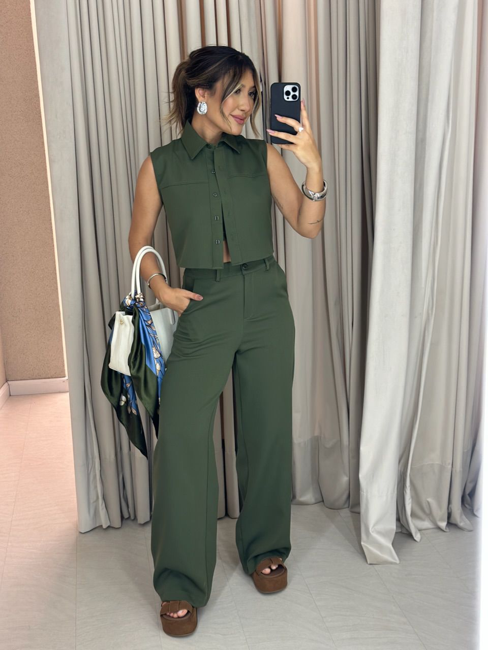 CONJUNTO KAREN CALÇA VERDE