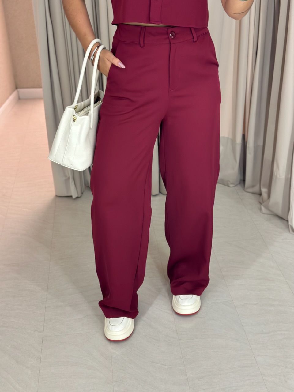 CONJUNTO KAREN CALÇA VINHO