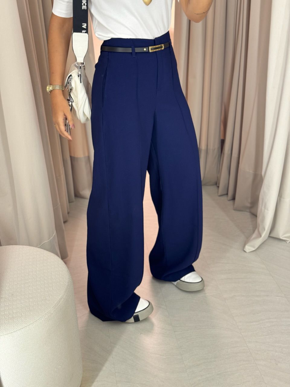 CALÇA JÚLIA PANTALONA marinho