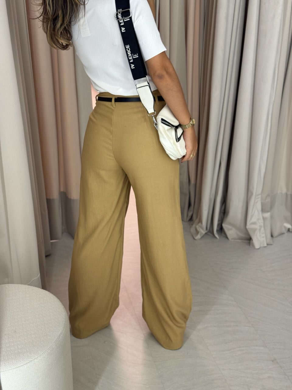 CALÇA JÚLIA PANTALONA mostarda