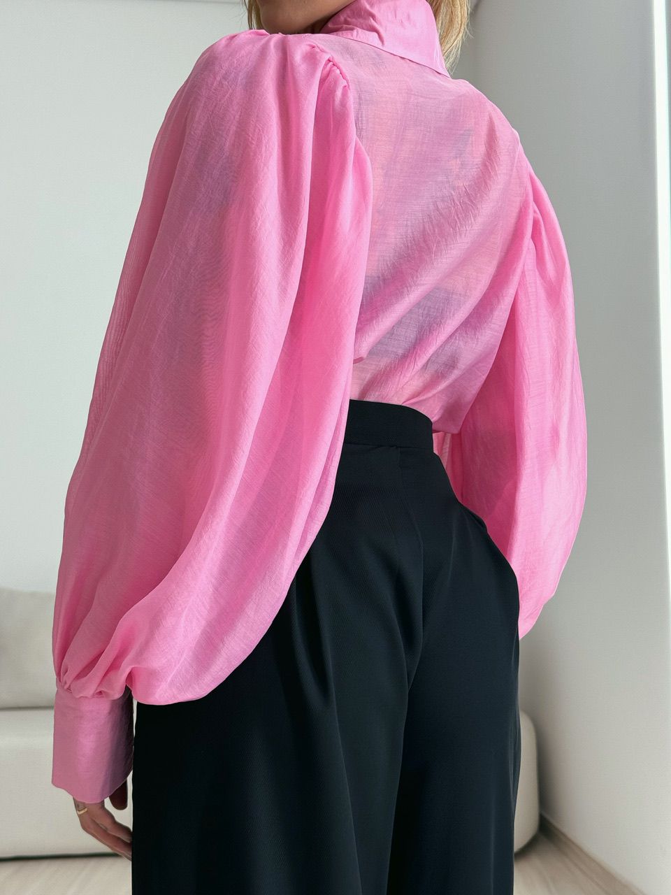 CAMISA ANA LAURA BUFANTE ROSA