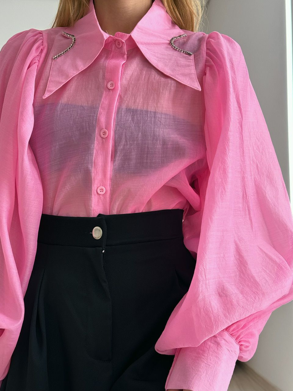 CAMISA ANA LAURA BUFANTE ROSA