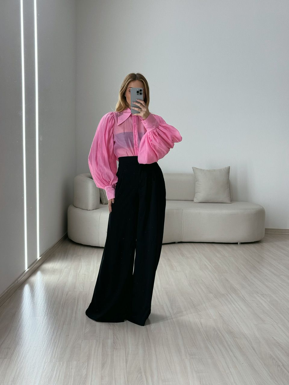 CAMISA ANA LAURA BUFANTE ROSA