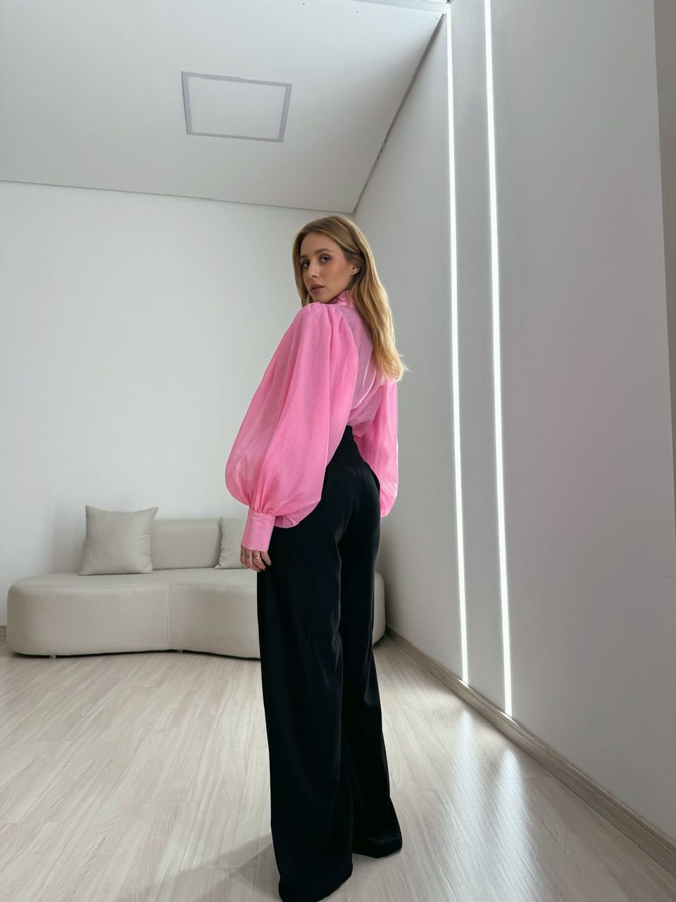 CAMISA ANA LAURA BUFANTE ROSA