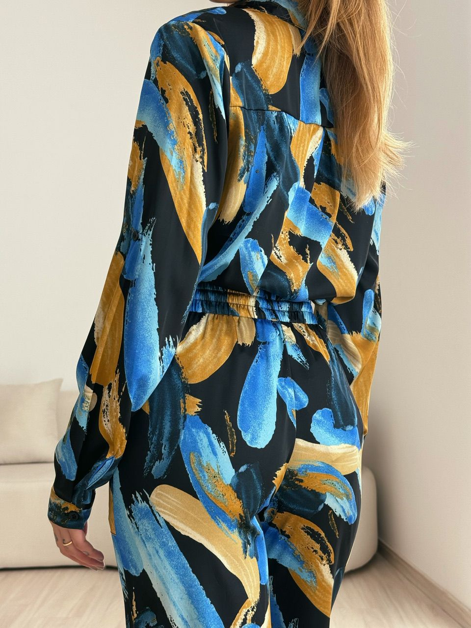 CAMISA RAQUEL ESTAMPADA PRETA
